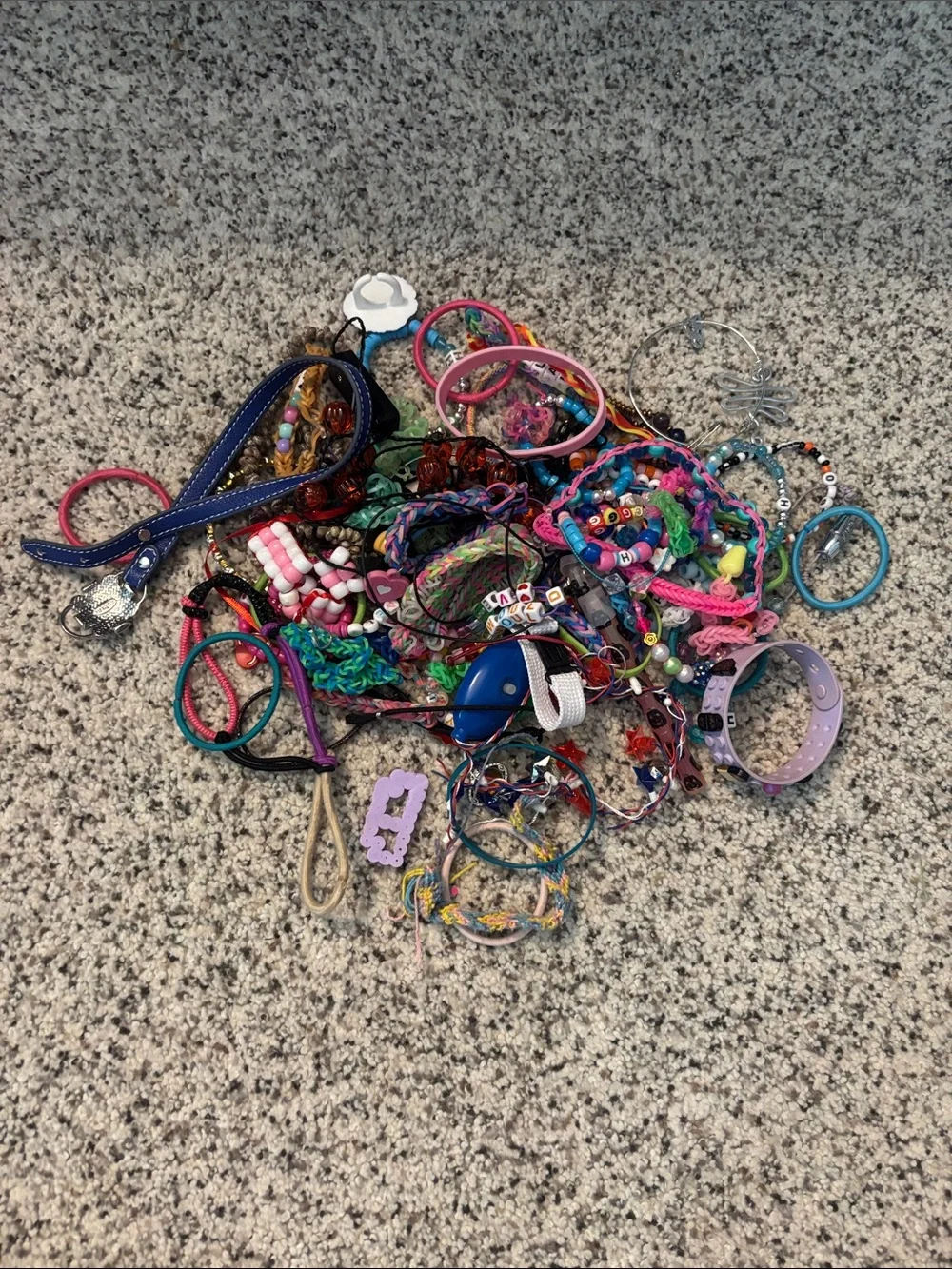 Mixed Colorful Kids Bracelet and Hair Accessory Lot — Multicolor